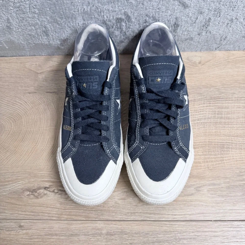 Converse One Star Alexis Sablone Women 9.5 Navy Blue Suede Skate Shoes Pro Model